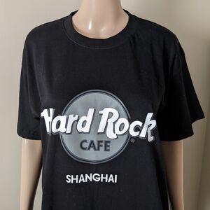 Hard Rock Cafe Shanghai Black Tshirt, Men's Large